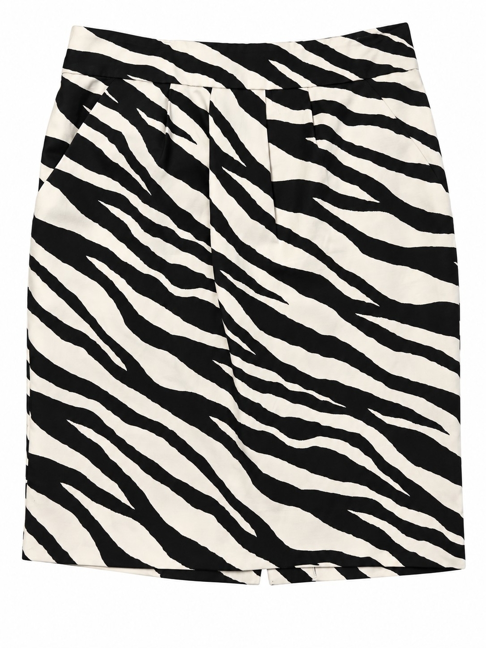 Banana Republic Black and White Zebra Pencil Skirt